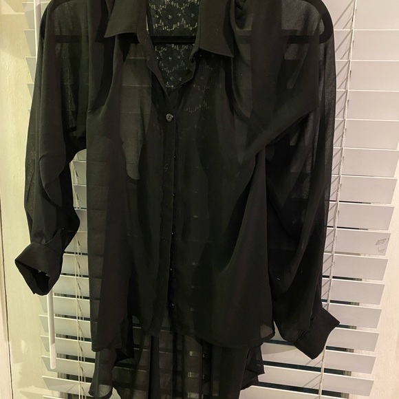 Other - Navy Casual Button Down Shirt with Breathable Fabric and Relaxed Fit